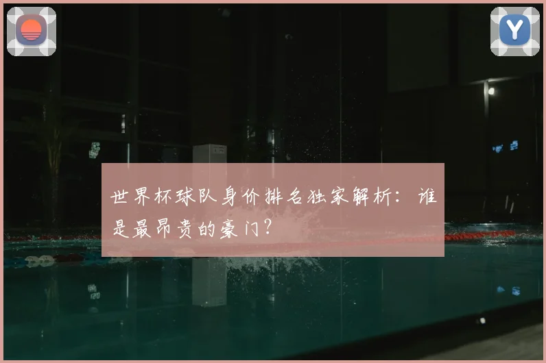 世界杯球队身价排名独家解析：谁是最昂贵的豪门？